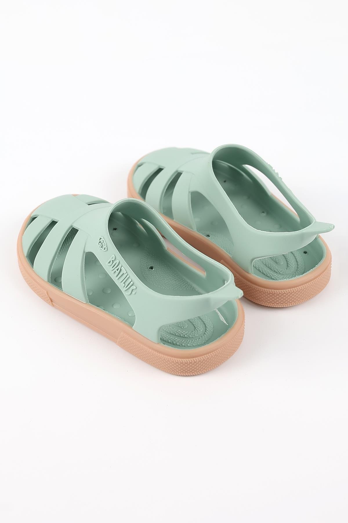 Bioty-B 08B-20-21 Boatilus Bioty-B PastelGreen/Beige Çocuk Sandalet
