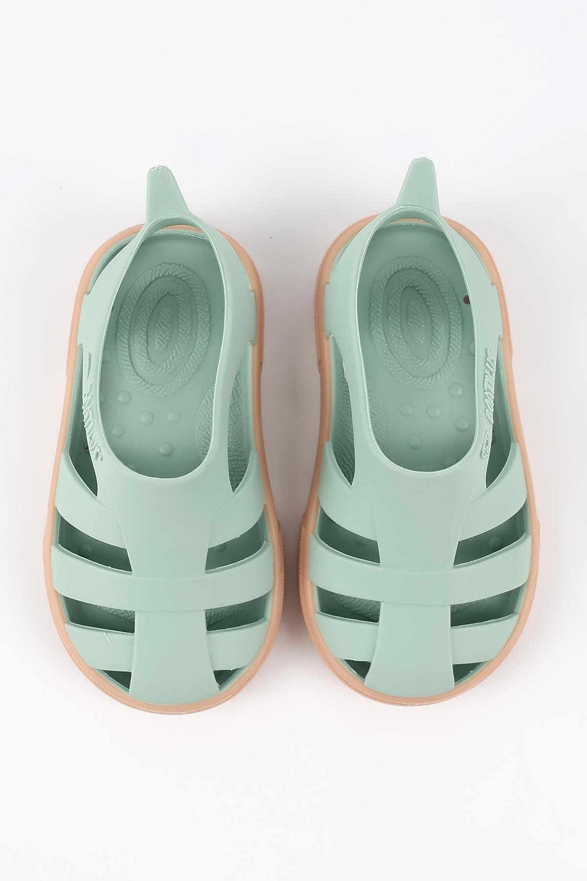 Bioty-B 08B-20-21 Boatilus Bioty-B PastelGreen/Beige Çocuk Sandalet