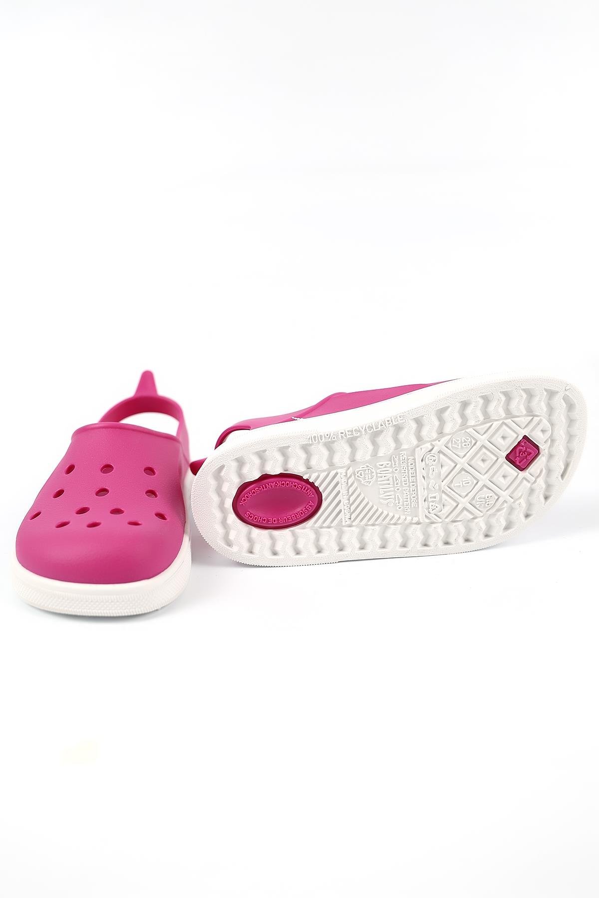 Cloggy-B 05-20-21 Boatilus Cloggy-B Fuxia/White Kız Çocuk Sandalet