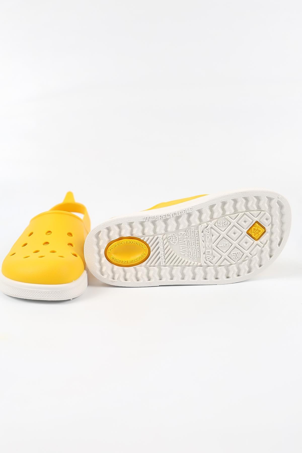 Cloggy-B 06-20-21 Boatilus Cloggy-B Yellow/White Çocuk Sandalet