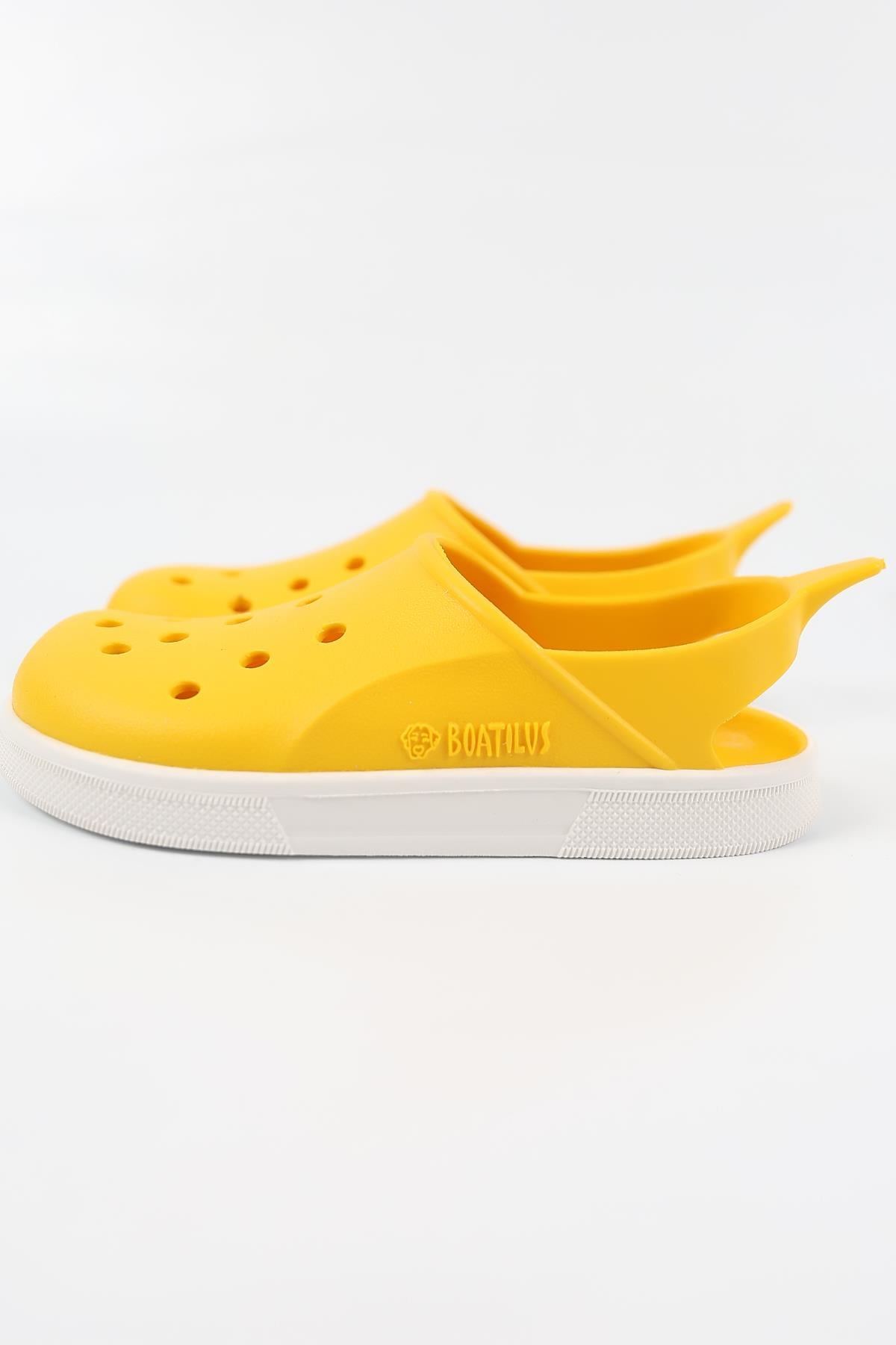 Cloggy-B 06-20-21 Boatilus Cloggy-B Yellow/White Çocuk Sandalet