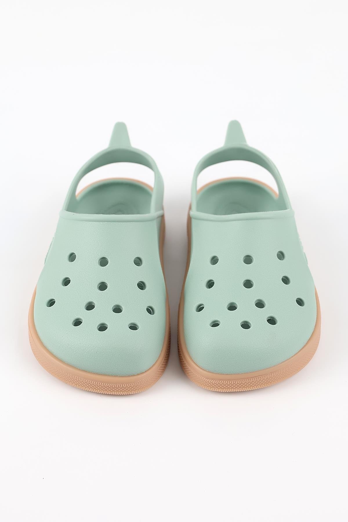 Cloggy-B 08B-20-21 Boatilus Cloggy-B PastelGreen/Beige Çocuk Sandalet