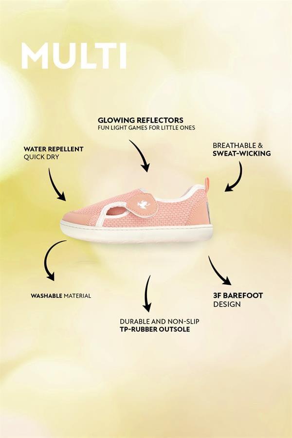 Multi Pembe Mix Barefoot Çocuk Ayakkabı
