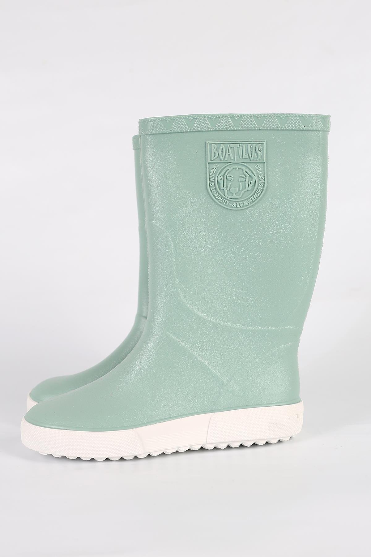 Nautic-B 08-20 Boatilus Nautic-B PastelGreen/White Unisex Kids Rain Boot