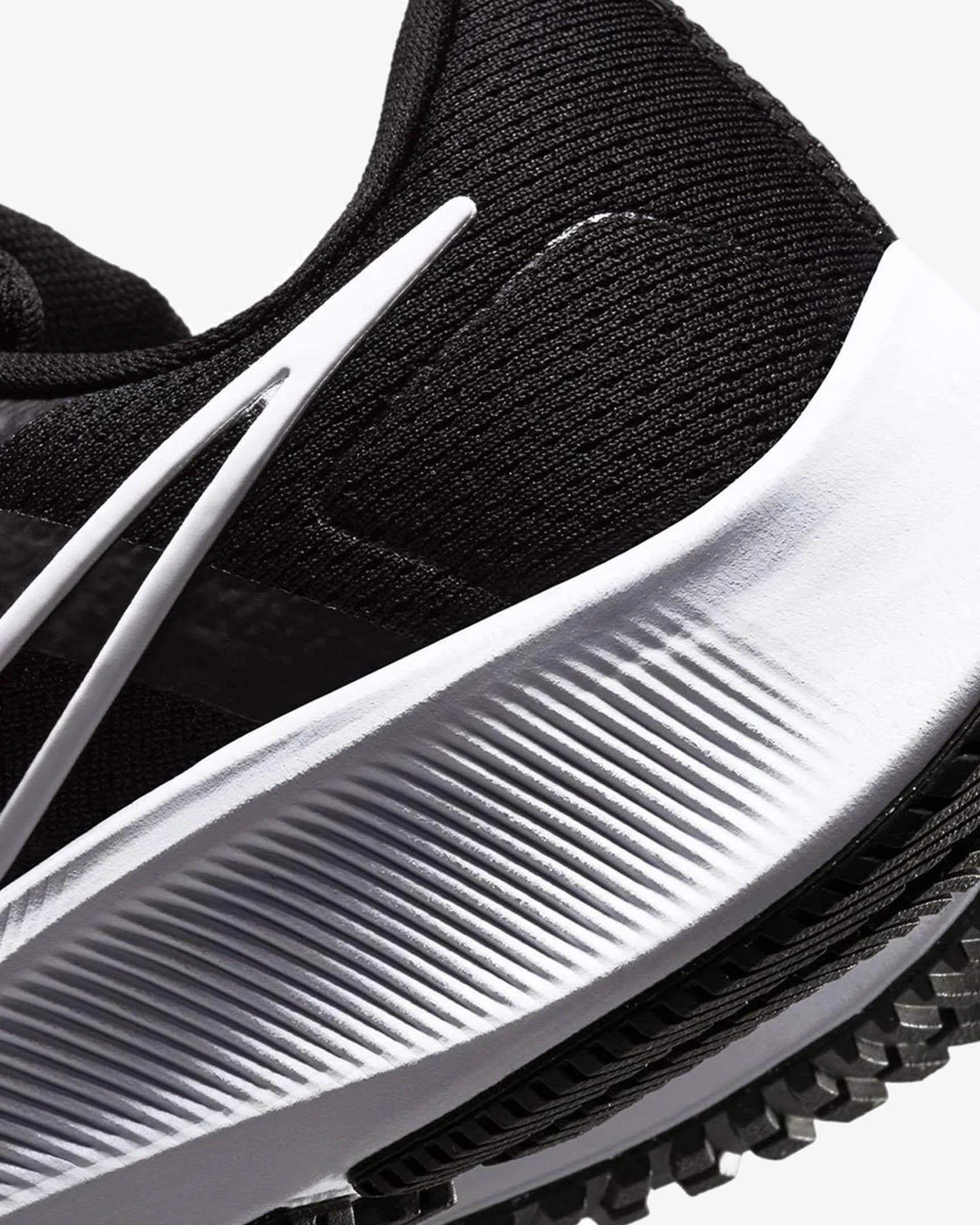 Nike CW7358-002-38 Nike Air Zoom Pegasus 38 Kadın Siyah Beyaz Koşu Ayakkabısı