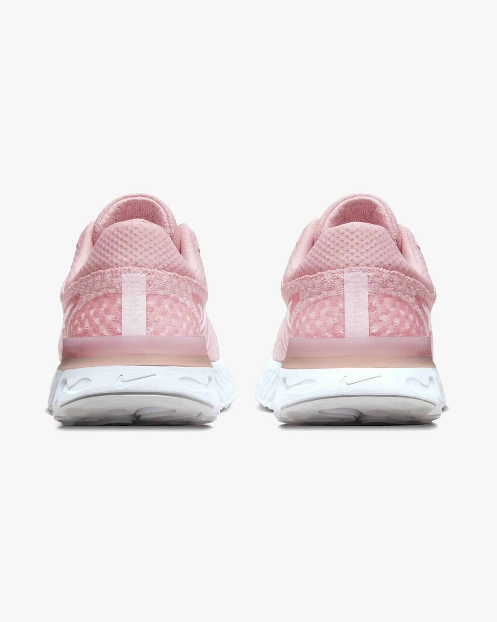 Nike DD3024-600-38 Nike React Infinity Run Flyknit 3 Kadın Pembe Beyaz Koşu Ayakkabısı