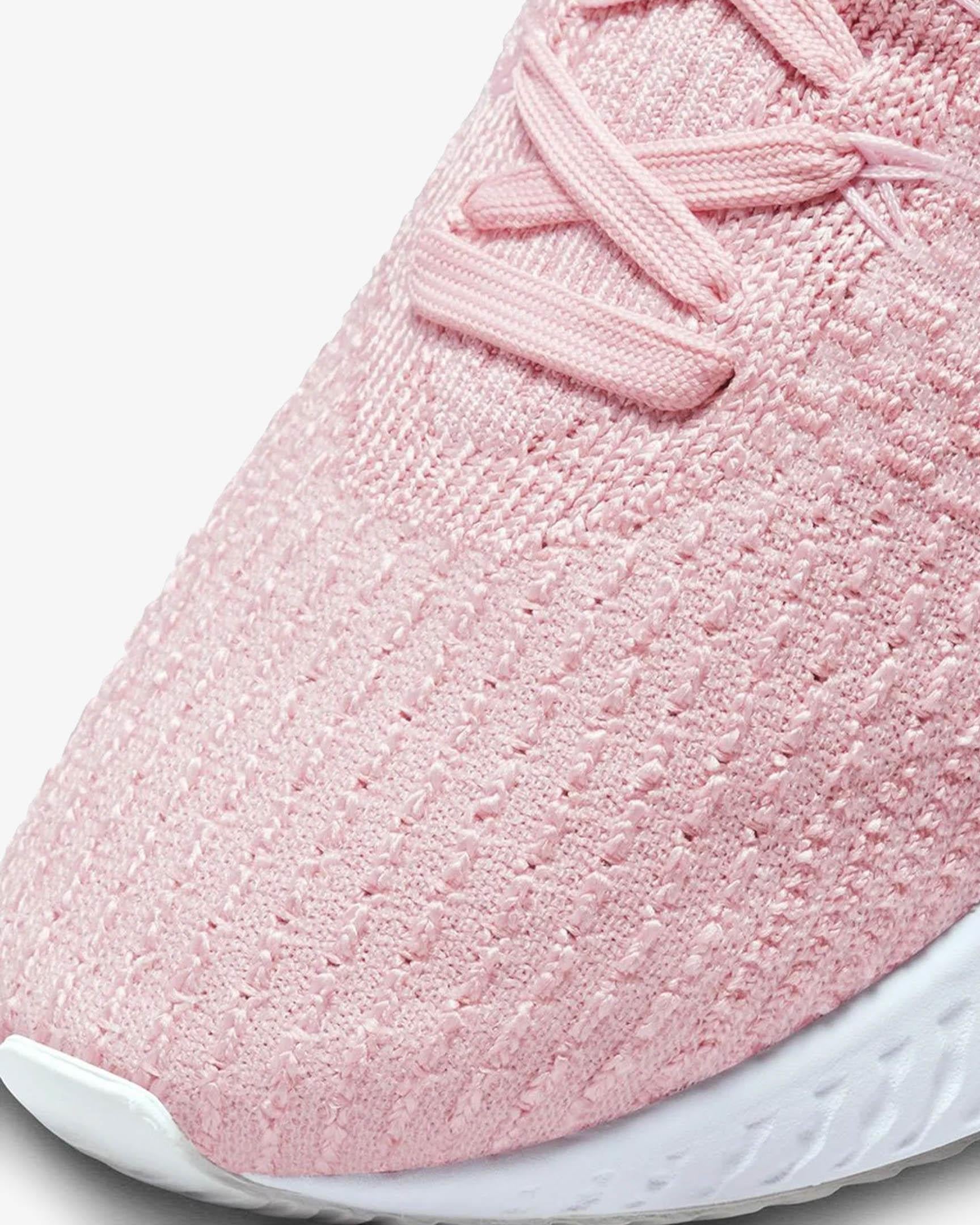 Nike DD3024-600-38 Nike React Infinity Run Flyknit 3 Kadın Pembe Beyaz Koşu Ayakkabısı