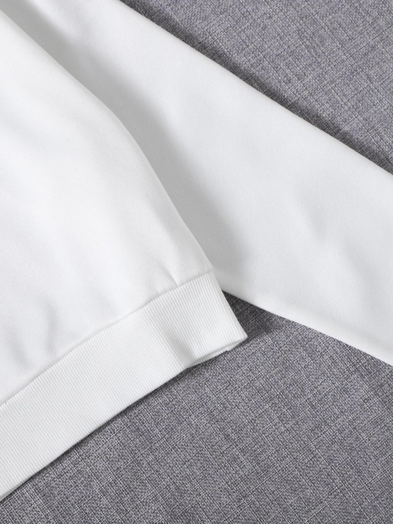Kadın Basic Crop İçi Polarlı Oversize Sweatshirt - EKRU