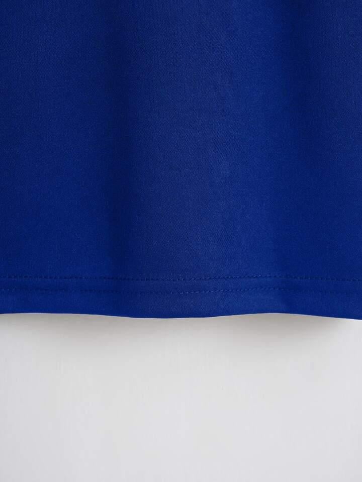 Softway Kadın Oversize Bisiklet Yaka Düz Crop T-shirt