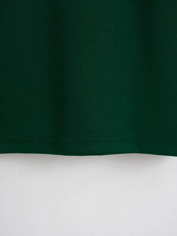 Softway Kadın Oversize Bisiklet Yaka Düz Crop T-shirt