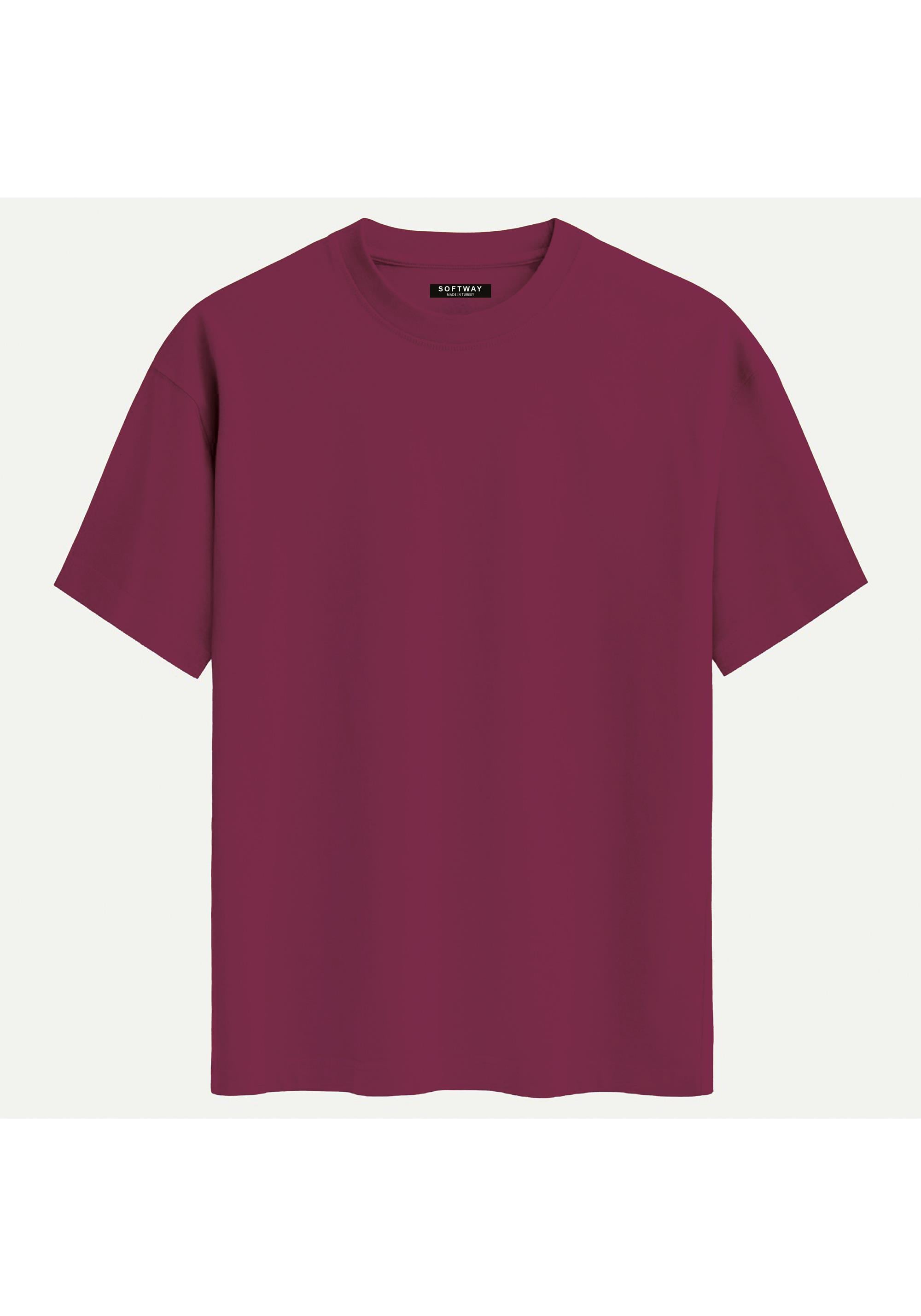 Unisex Bisiklet Yaka %100 Organik Pamuklu Kalın Dokulu Toyota Supra mk4 Baskılı Oversize T-shirt - BORDO
