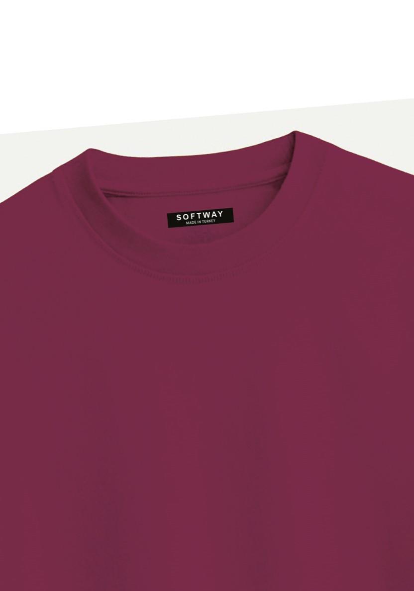 Unisex Bisiklet Yaka %100 Organik Pamuklu Kalın Dokulu Toyota Supra A90 Baskılı Oversize T-shirt - BORDO