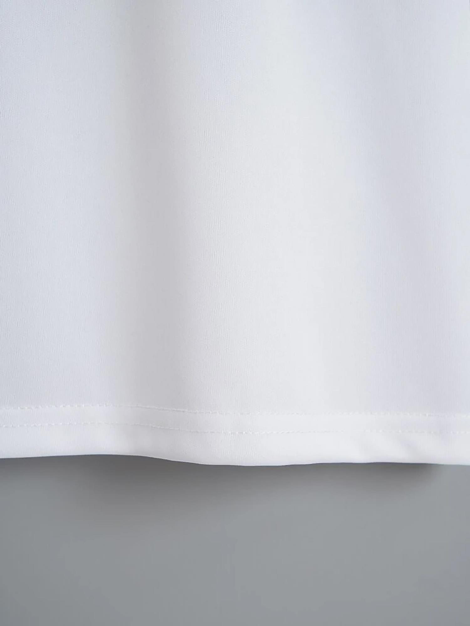 Unisex Oversize Bisiklet Yaka Billionaire Baskılı Basic T-Shirt - BEYAZ