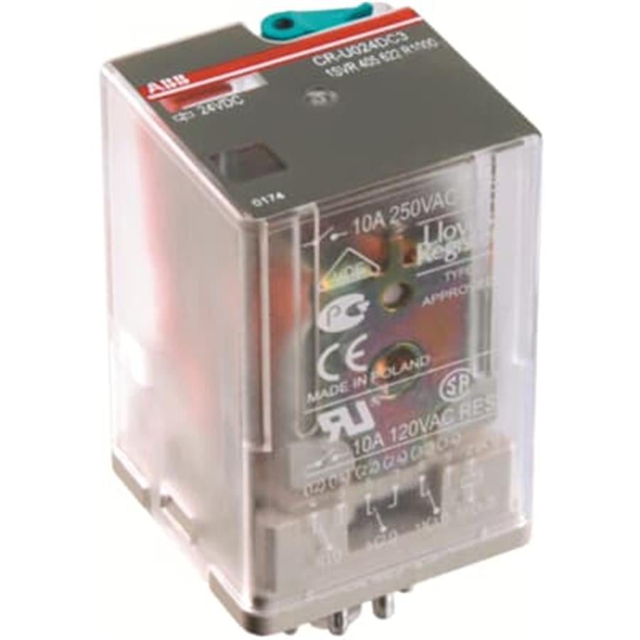 ABB ABB1SVR405621R1000 CR-U024DC2 24V DC 10 A 2 KONTAK RÖLE