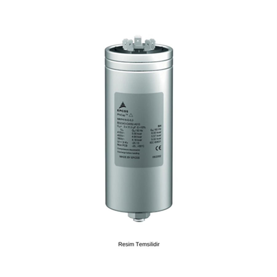 EPCOS EPC-MKP440-D-25.0 25,0 440V TRİFAZE SİLİNDİR KONDANSATÖR