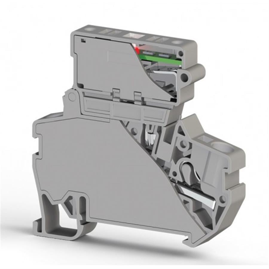 KLEMSAN KLM307269 PYK 4SLD 220V AC (5X20) GRİ SİGORTALI KLEMENS