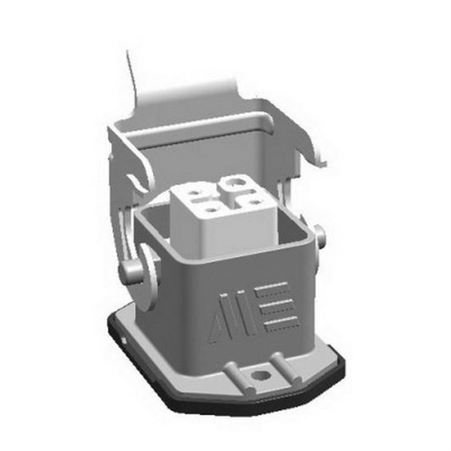 METE ENERJİ MT403001S 4x10A. ÇOKLU MAKİNE PRİZİ METAL MANDALLI