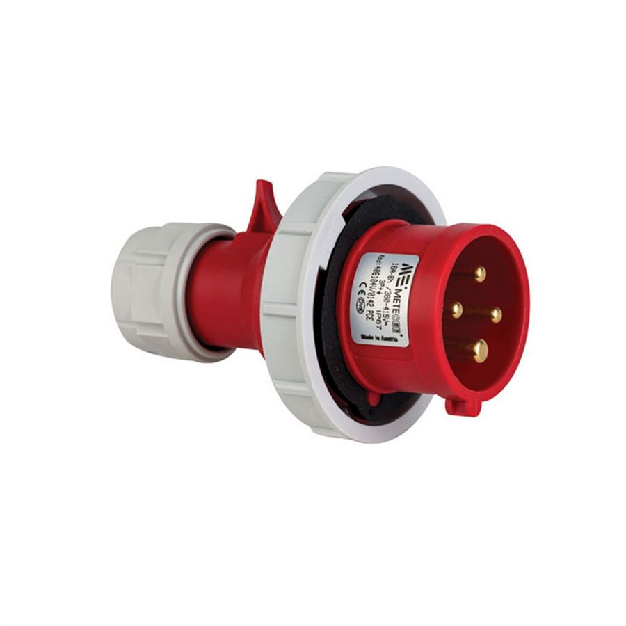 METE ENERJİ MT406104V 4x16A. IP67 DÜZ FİŞ VİDALI BAĞLANTI