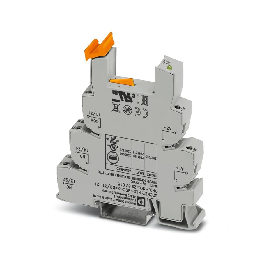 PHOENIX PH2967015 PLC-BSC-24DC/21-21 RÖLE TABANI