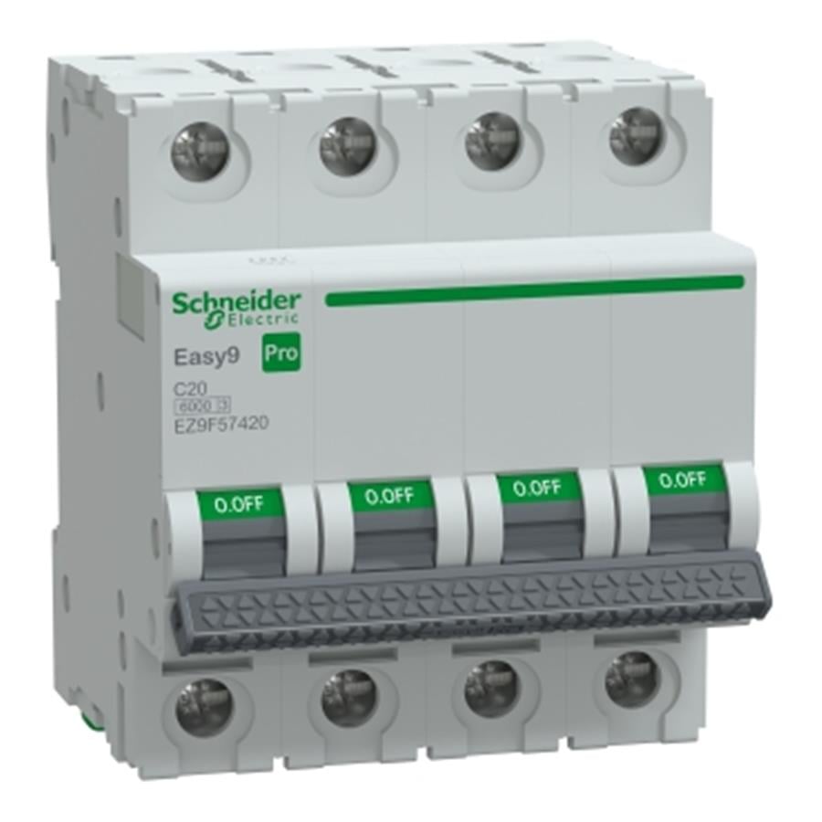 SCHNEIDER SCHEZ9F57420 Pro Sigorta 4P C Eğrisi 20A  6 kA