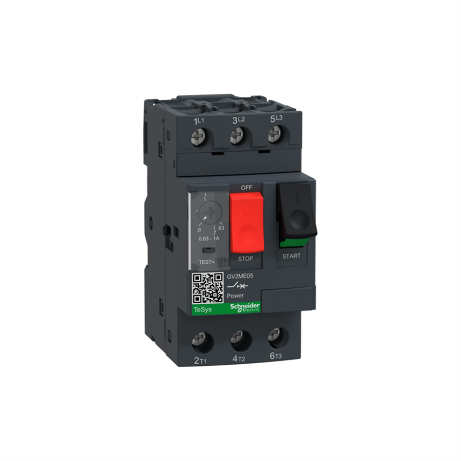 SCHNEIDER SCHGV2ME05 TeSys GV2 Motor Devre Kesici Termik Many. 0.63-1A
