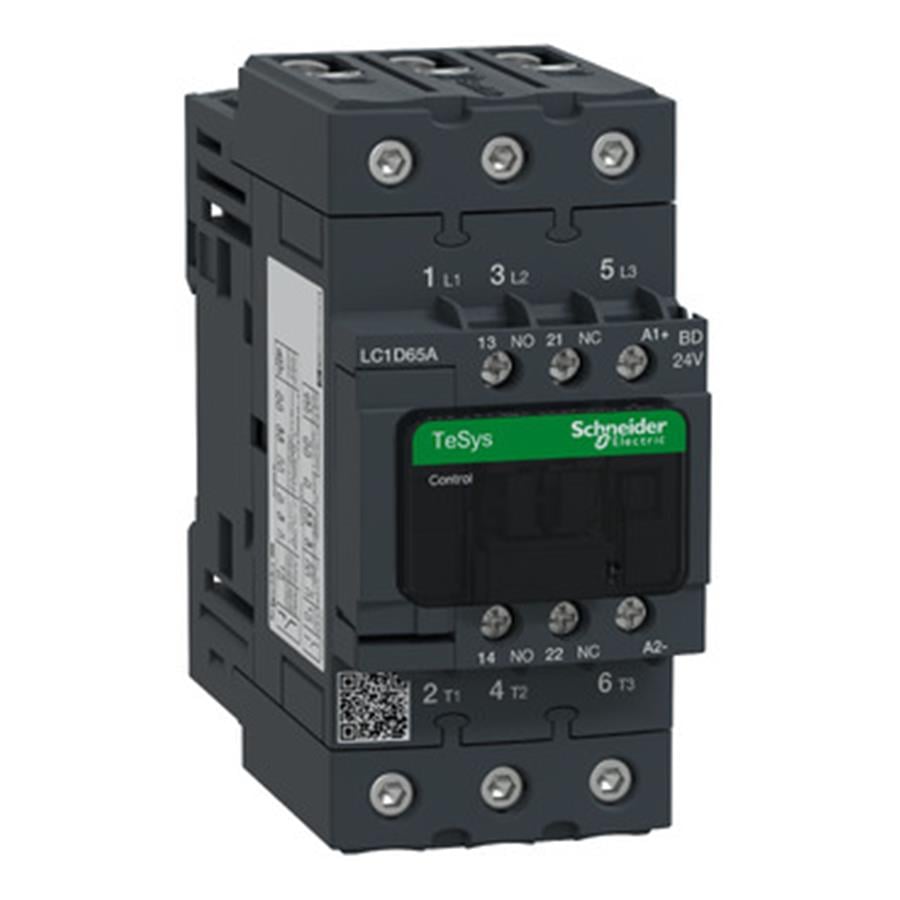 SCHNEIDER SCHLC1D65ABD TeSys Deca Kontaktör 3P 65A AC3 24VDC