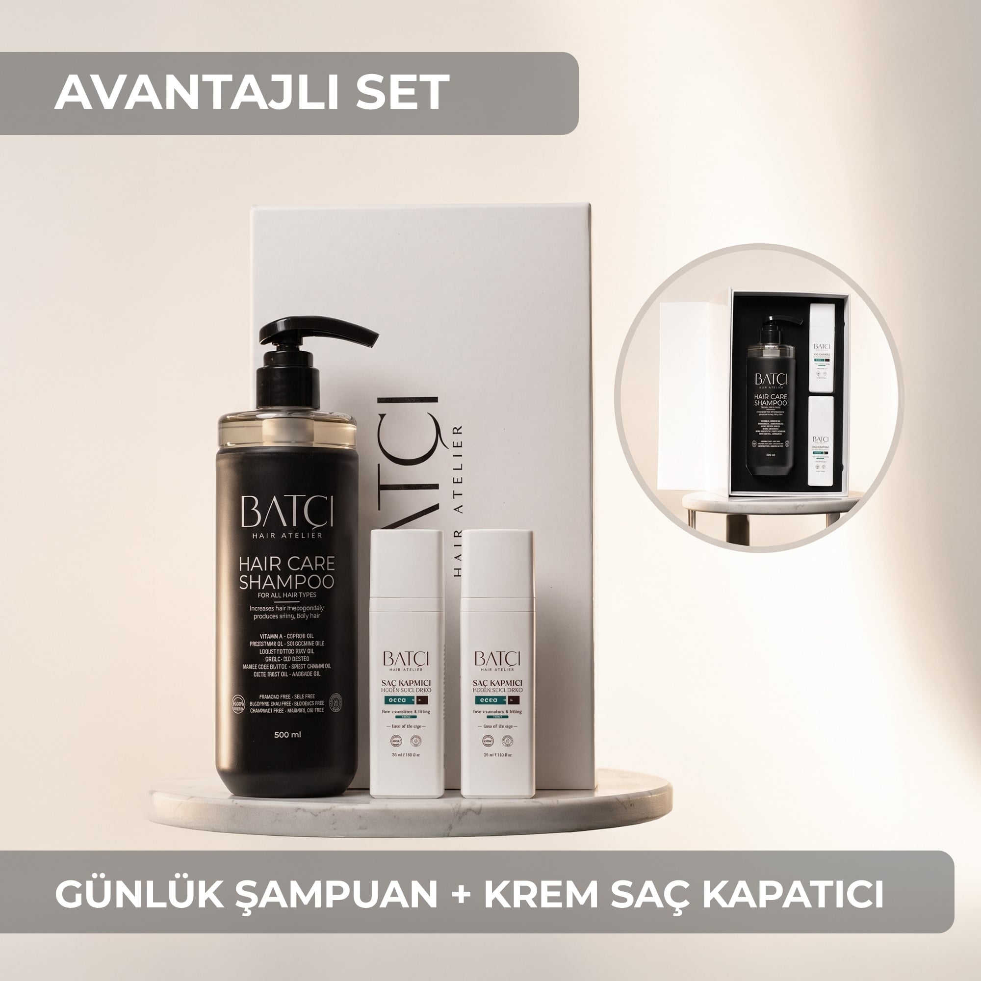2 Unidades de Cubridor de Cabello 30 ml + Champú sin Sulfatos ni Parabenos