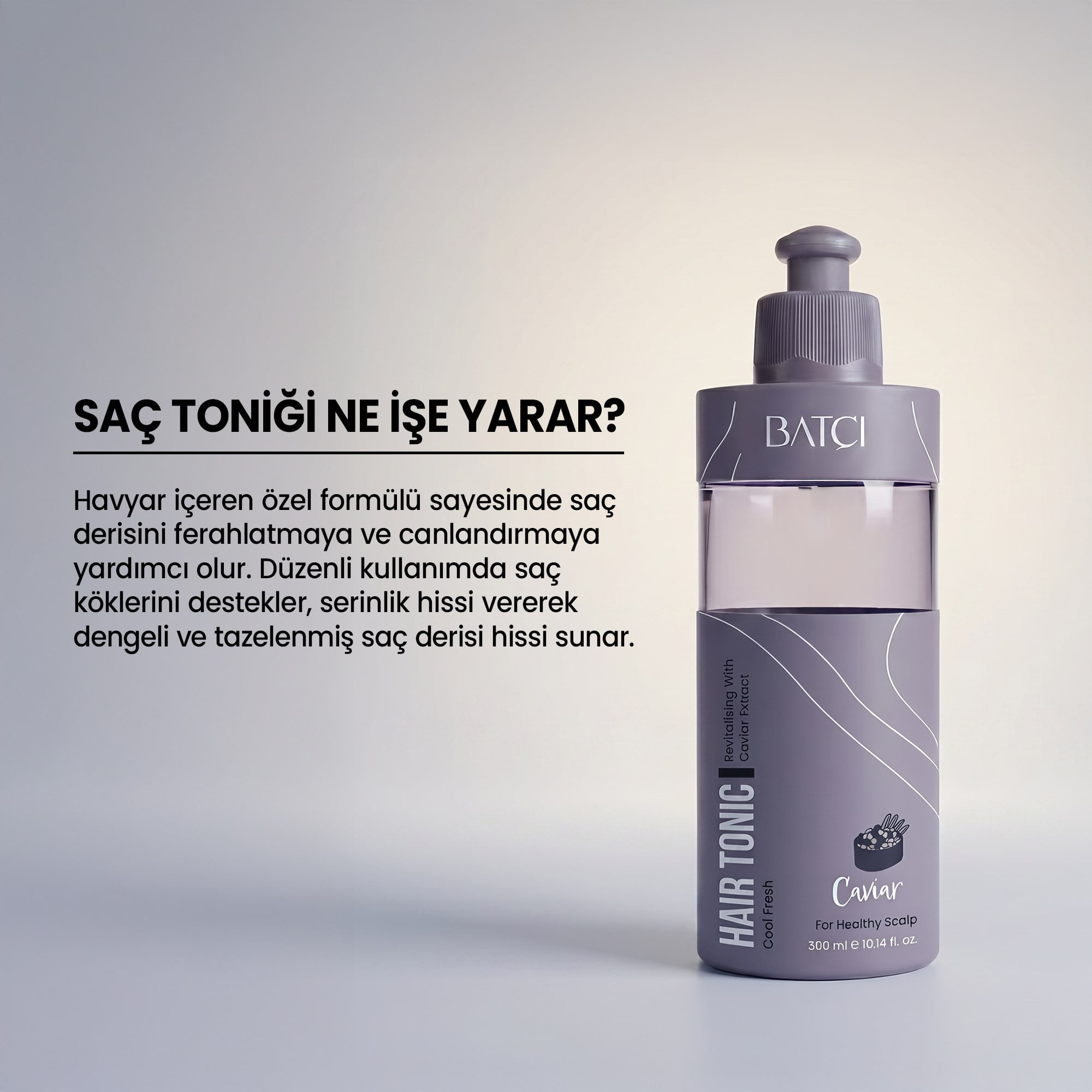 Havyarlı Saç Toniği – Güçlendirici, Kök Besleyici