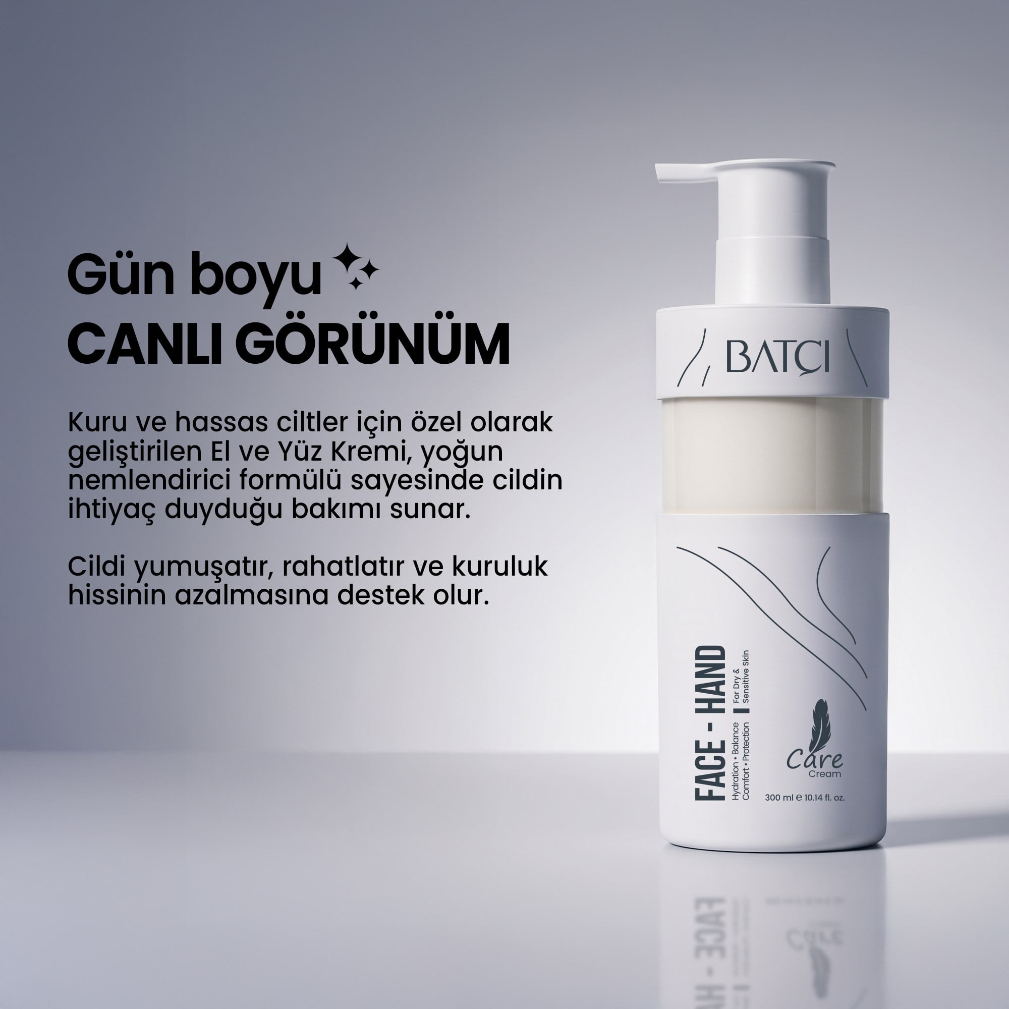 Nemlendirici El ve Yüz Bakım Kremi