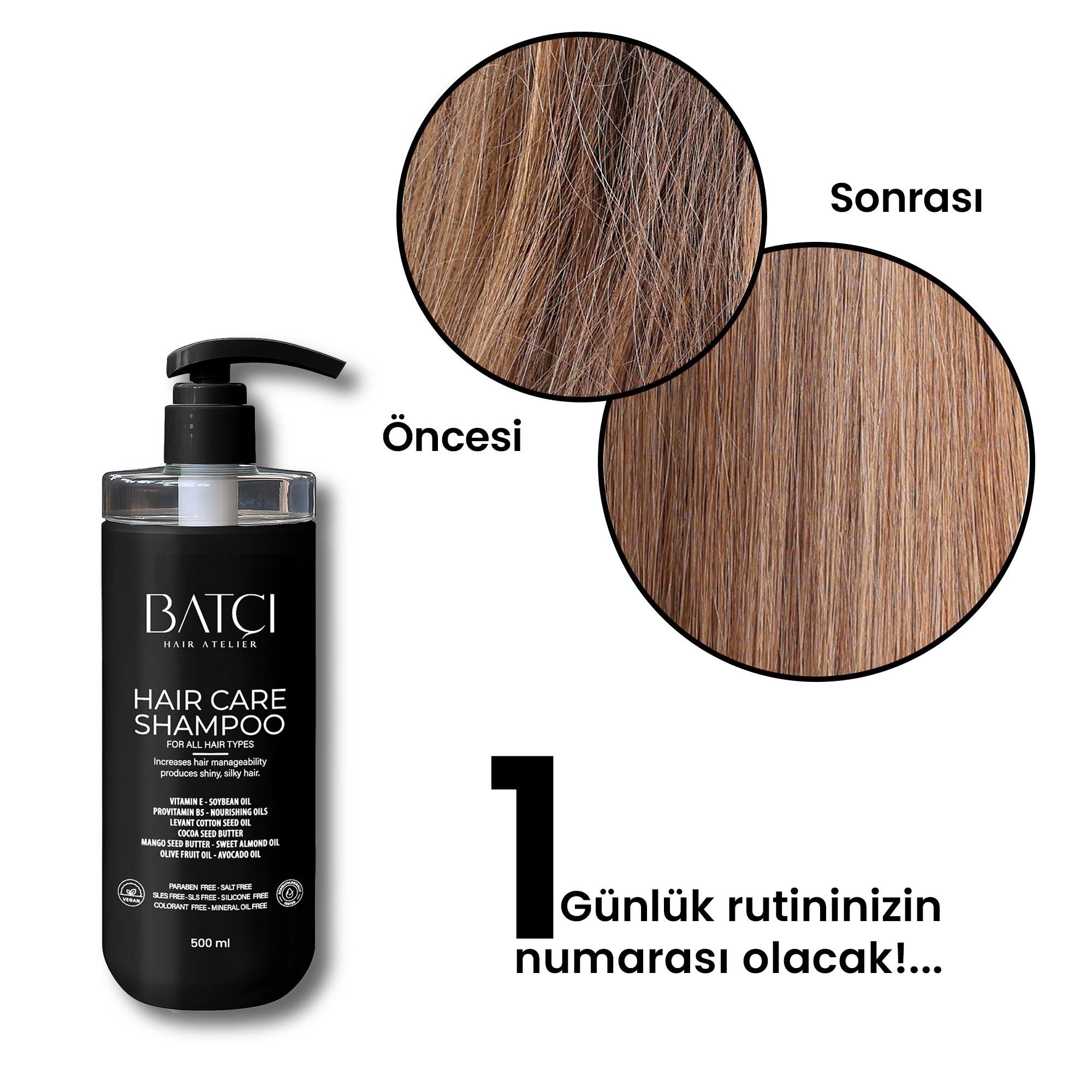 Sülfatsız Derinlemesine Besleyici Provitamin B5 Şampuan 500 ML