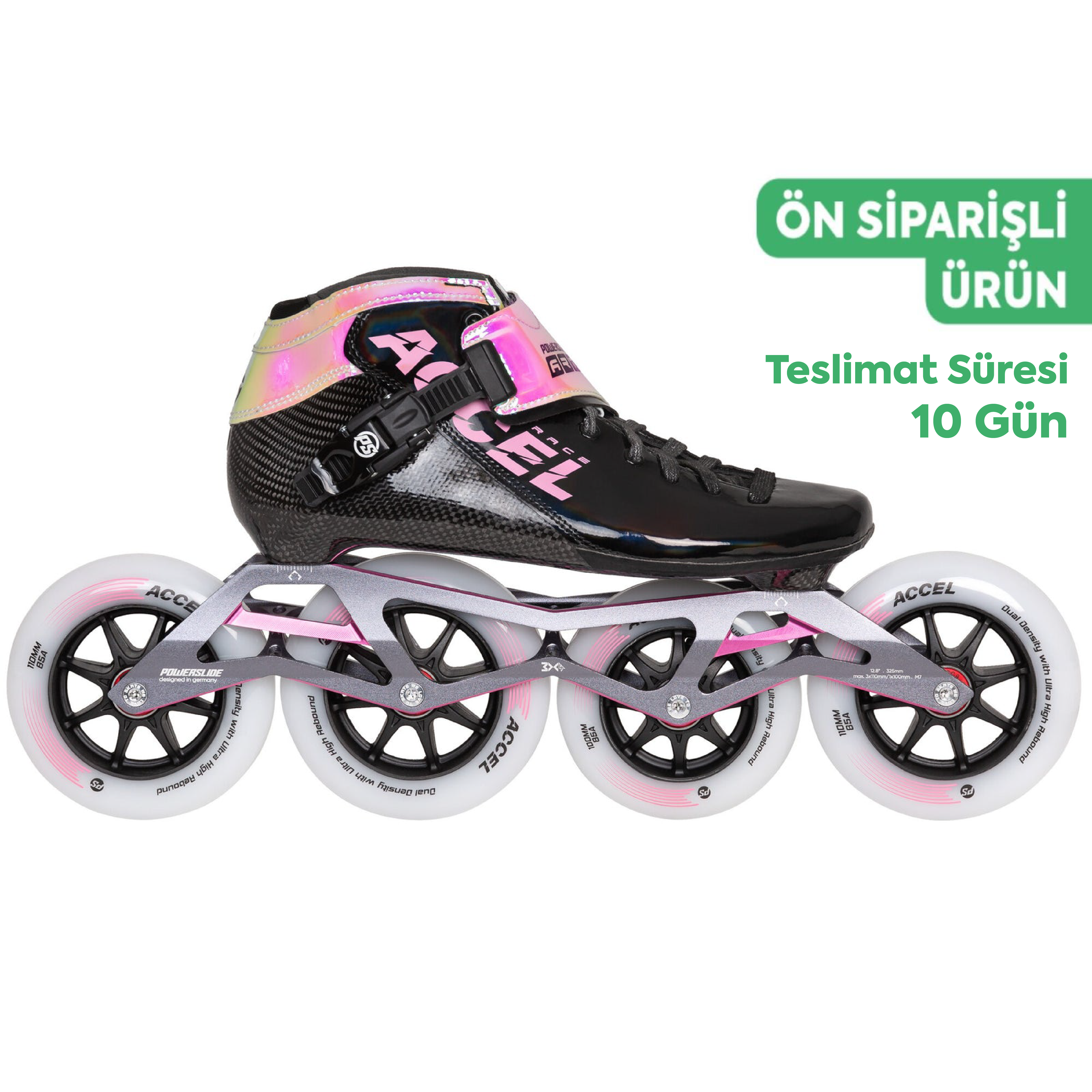 ACCEL Race Pink 110/100 Racing Paten