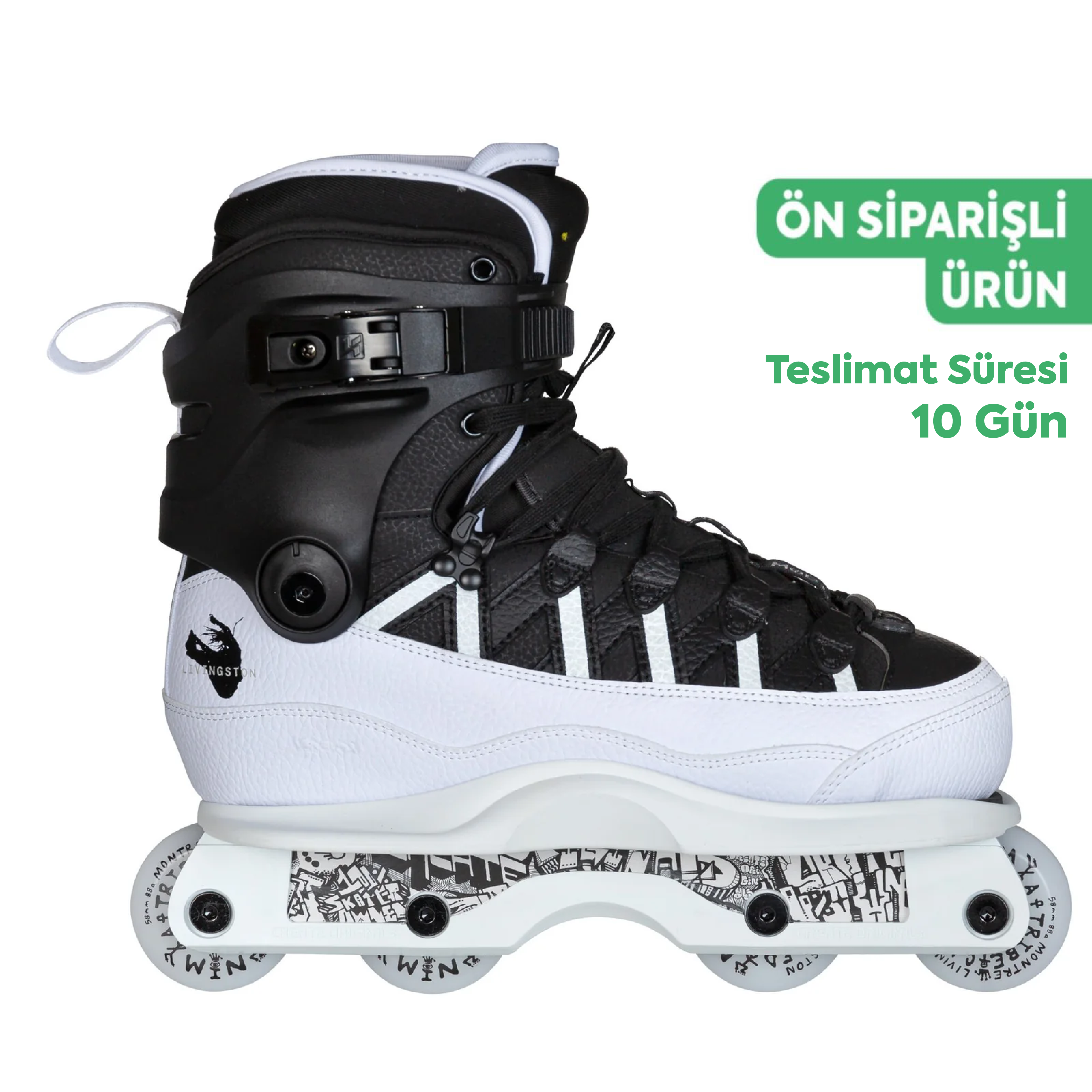 AG 15 Montre Livingston Pro Skate white / black