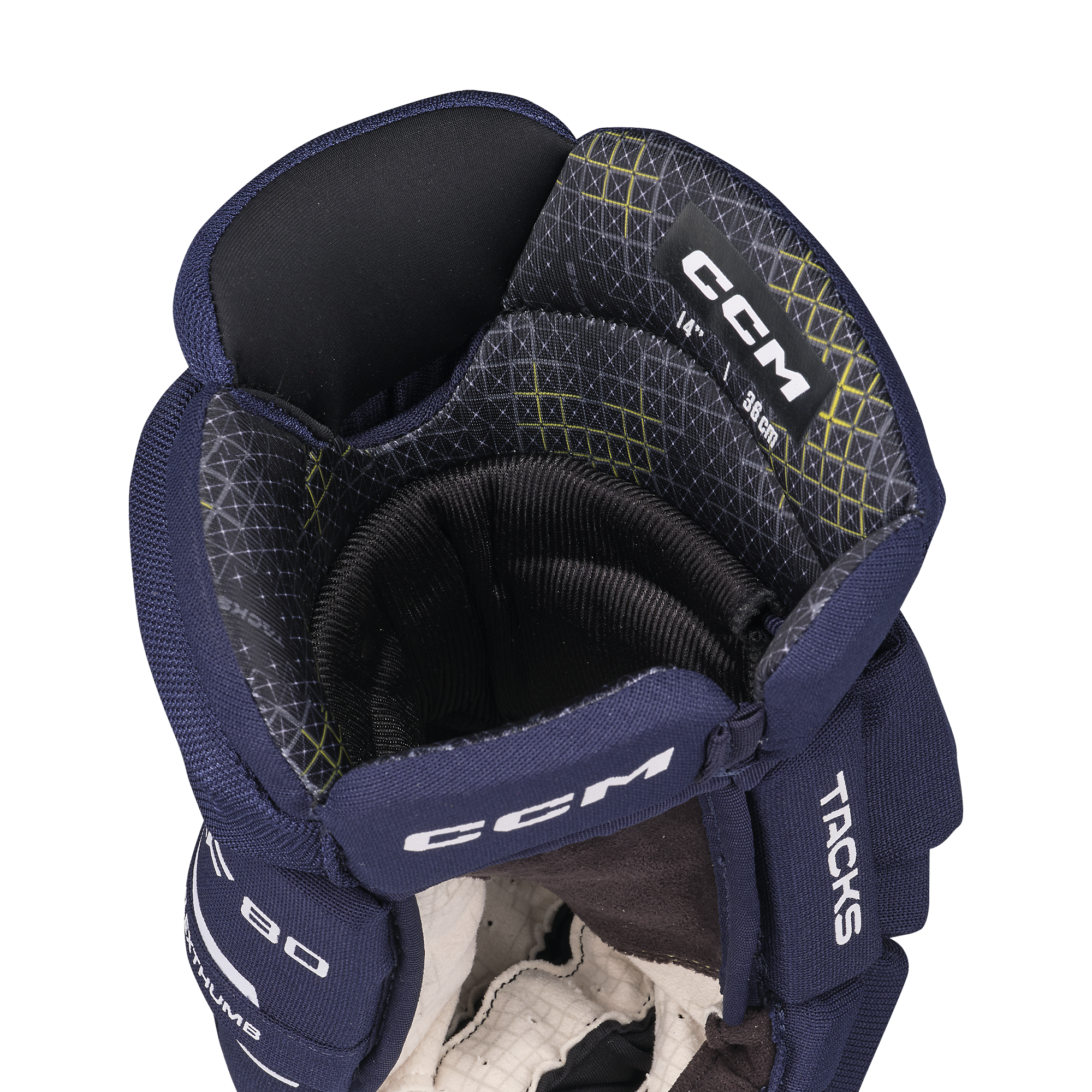 CCM HGXF80 Senior Hokey Eldiveni Lacivert