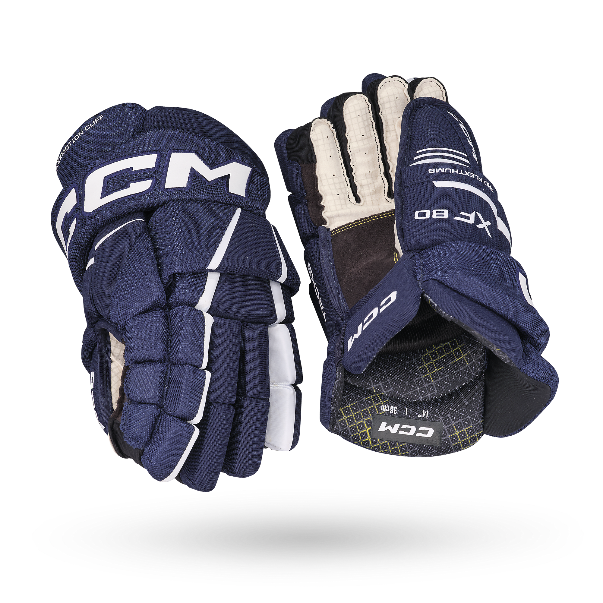 CCM HGXF80 Senior Hokey Eldiveni Lacivert