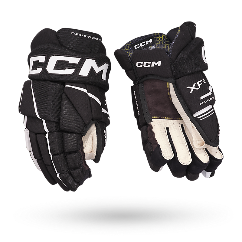 CCM HGXF80 Senior Hokey Eldiveni Siyah