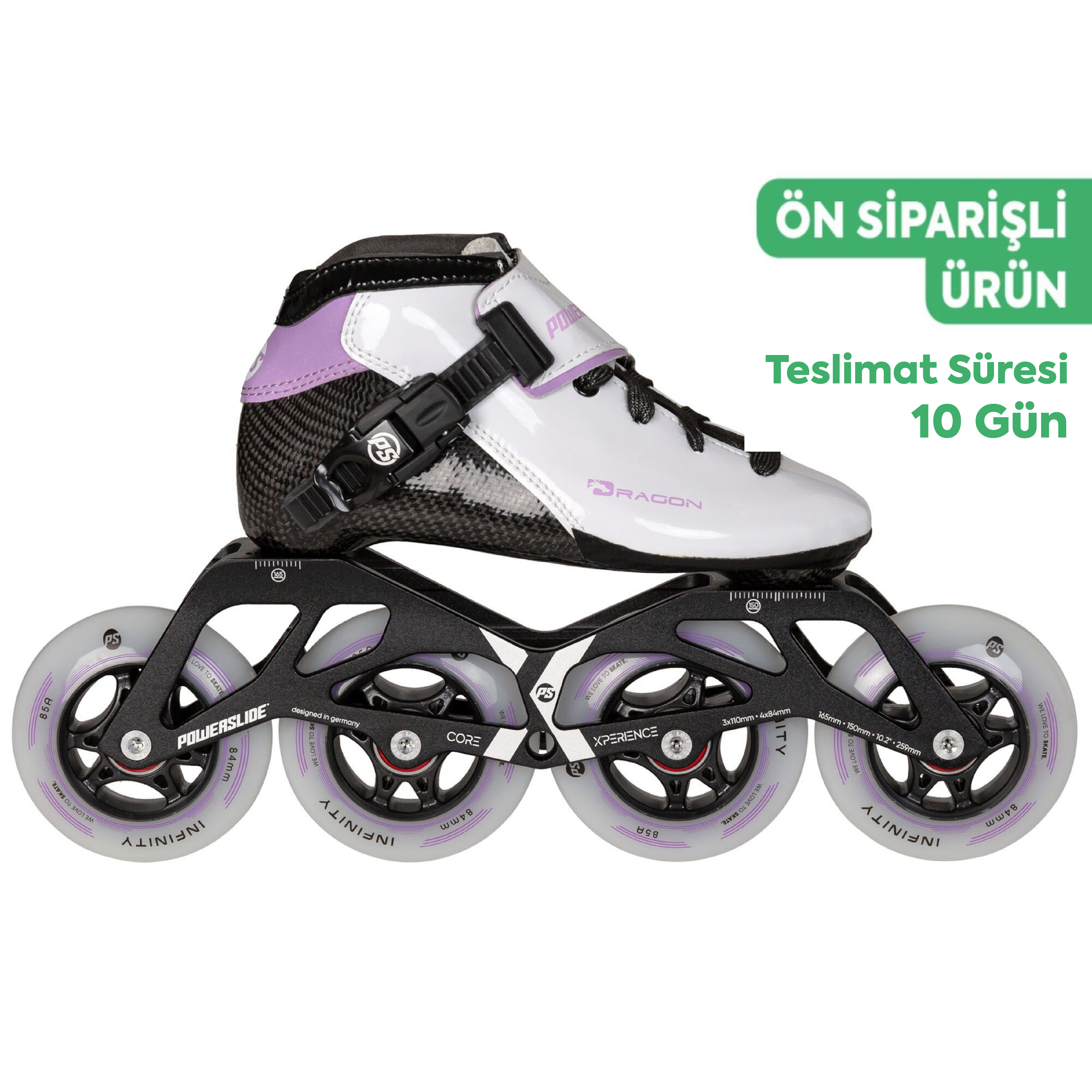 Dragon White 84 Racing Paten