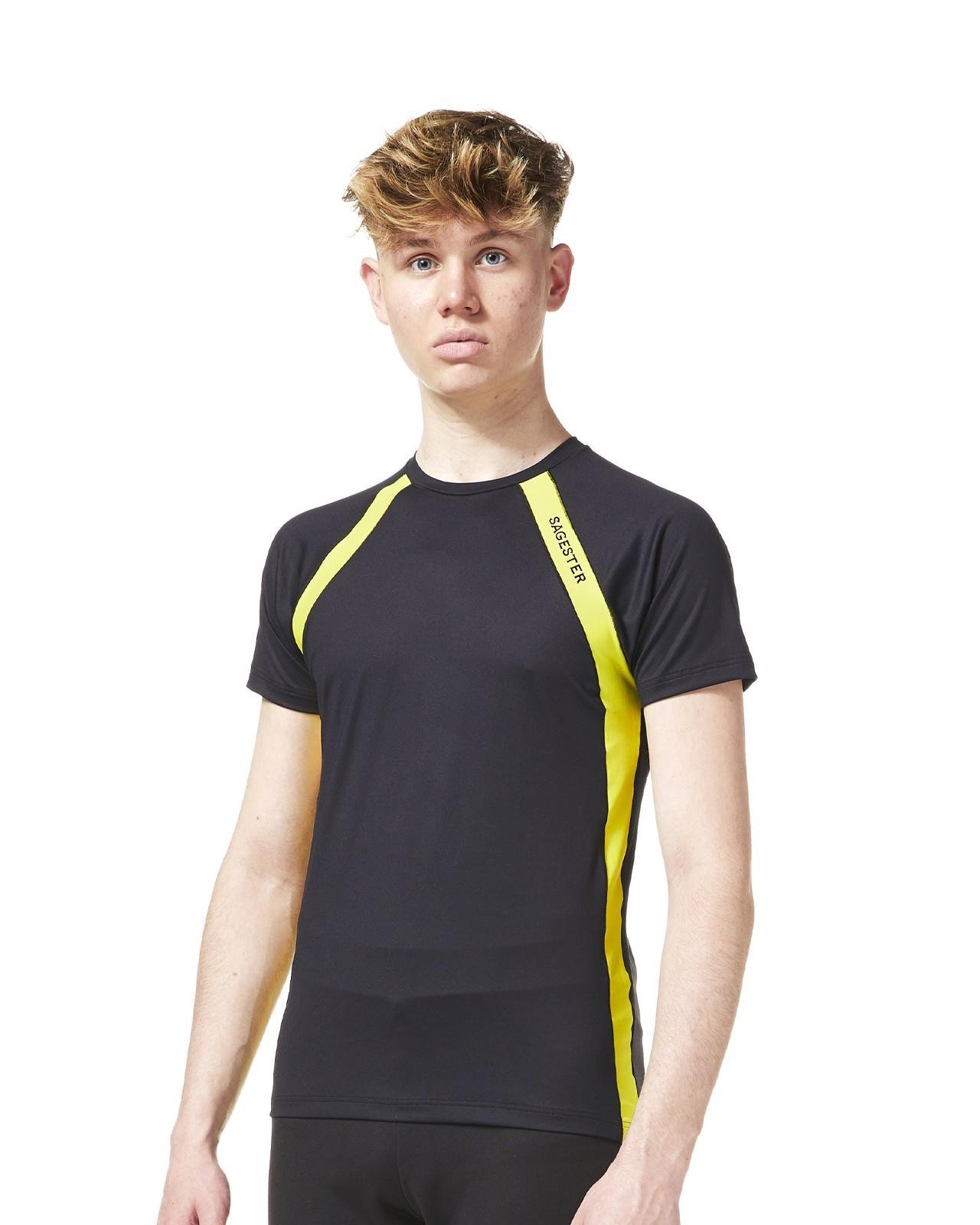 Erkekler/Erkek Çocuklar için çift renkli yüksek teknolojili Tişört