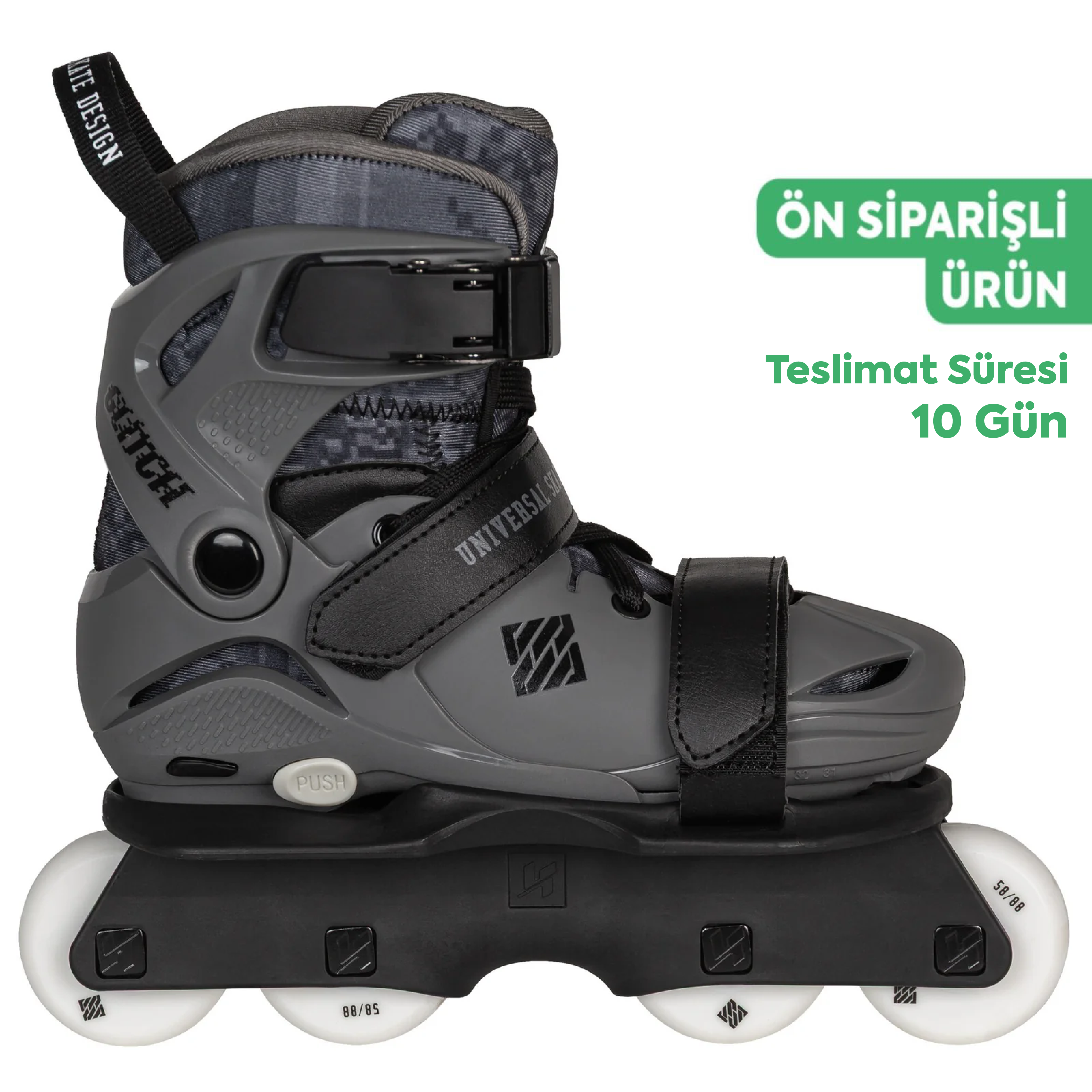 Glitch adj. Grey/Black