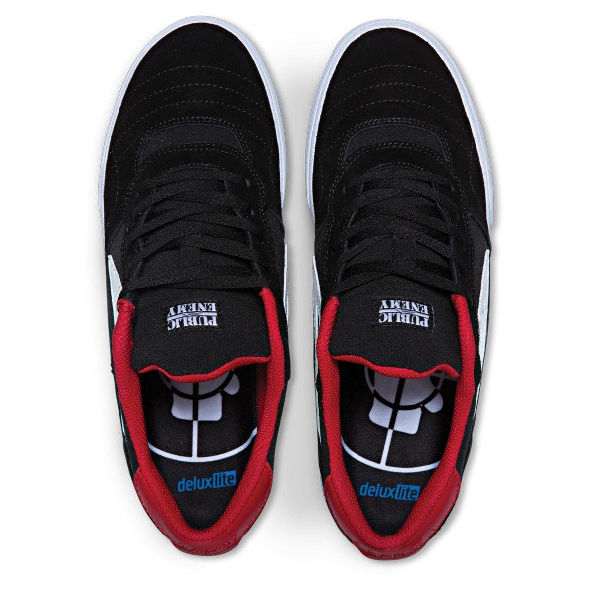 Lakai Cambridge - Public Enemy Black/Red Suede