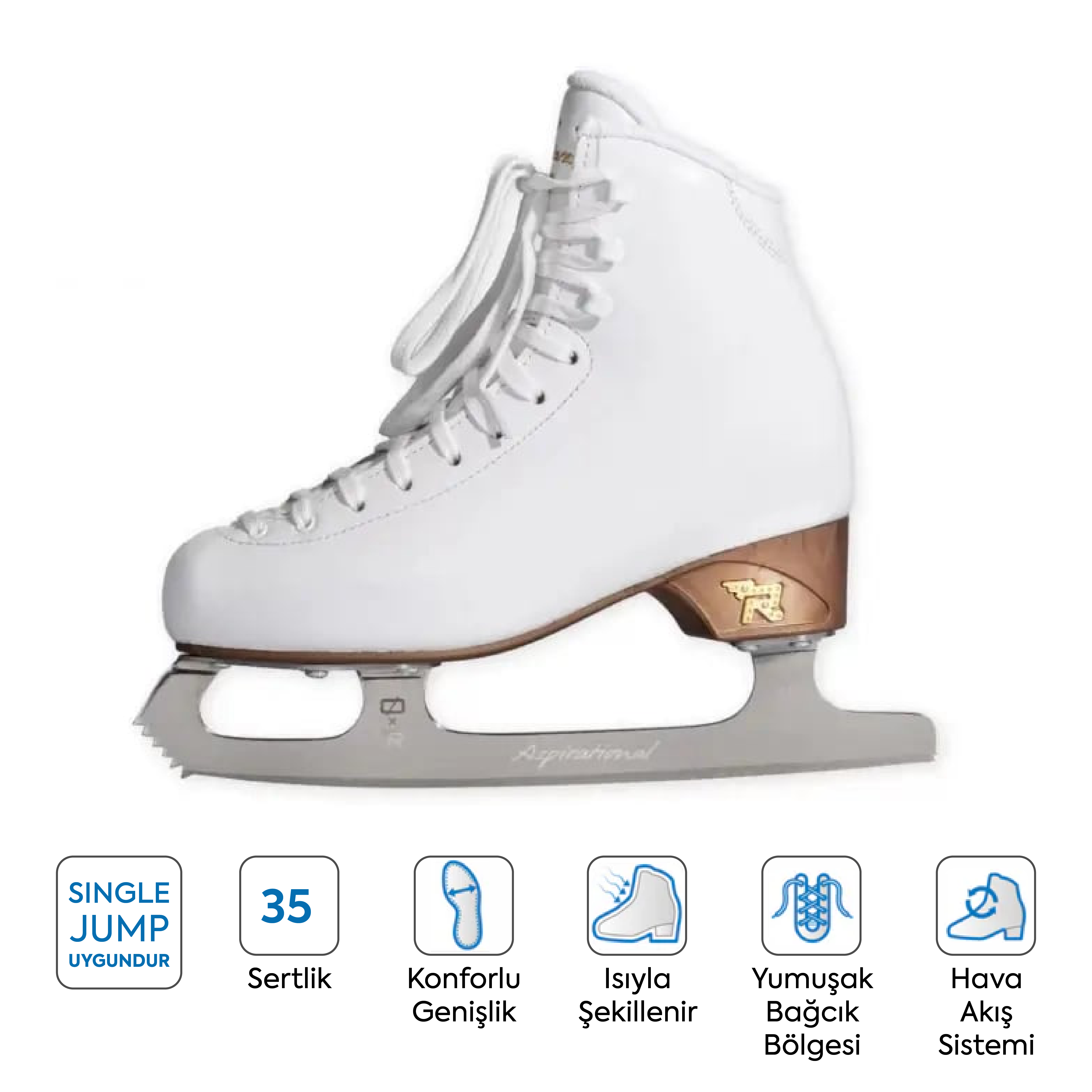 Risport Antares White Aspirational Bıçaklı Buz Pateni