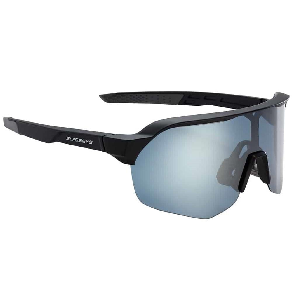 Swiss Eye Leisure Brille Black Matt/Grey - Smoke Polarized Silver Mirror