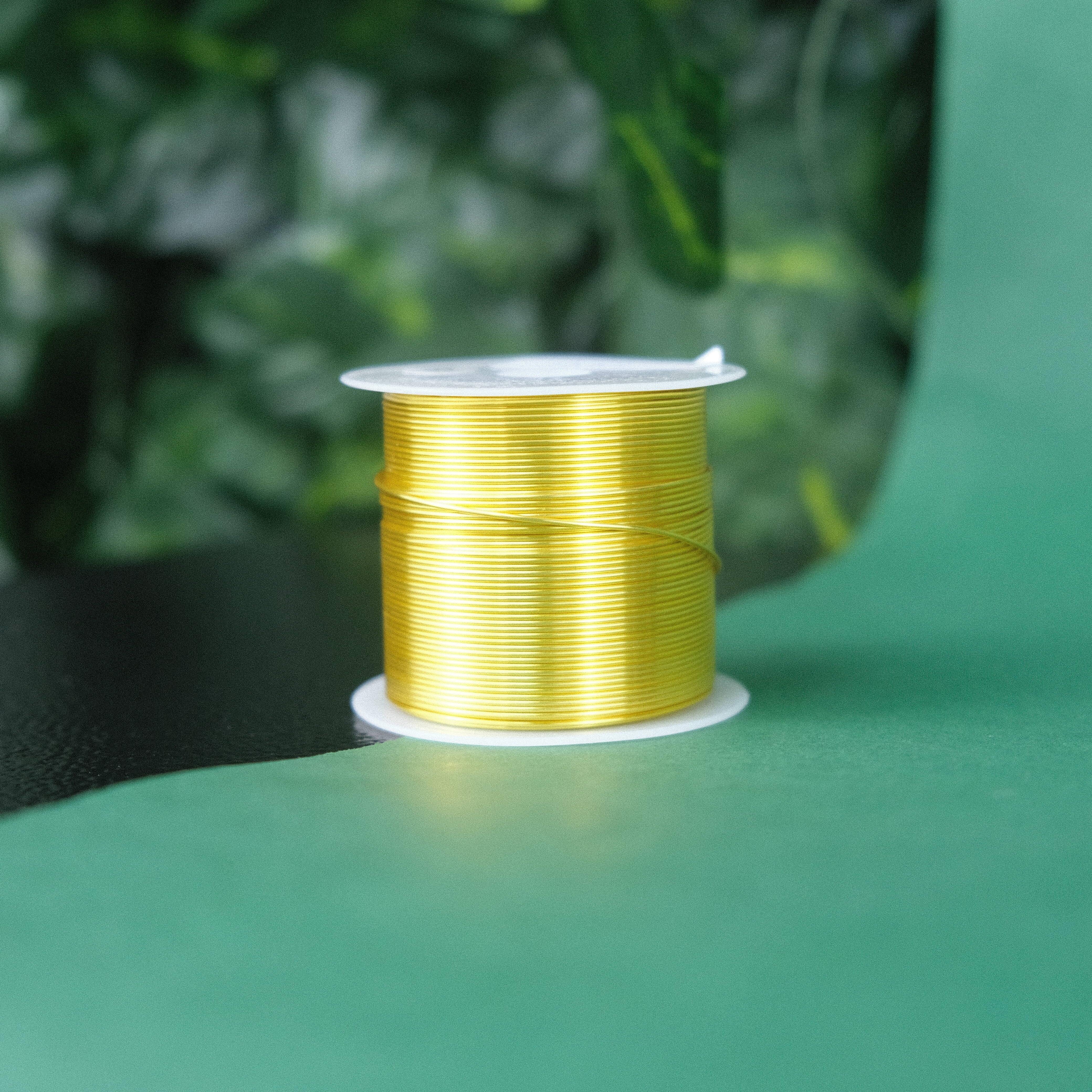 0.8 MM Bakır Tel Gold Takı Teli Filografi Teli Çiçek Teli 100 Gram