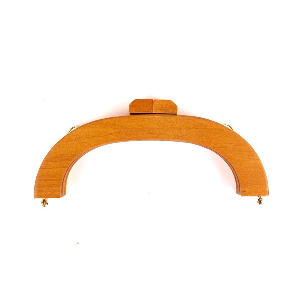 20 cm Ahşap Çanta Bursu Dekoratif Başlıklı Taba