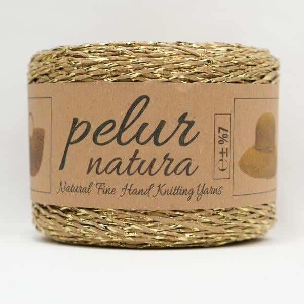 250 Gram Naturel Simli Kağıt İp No: 403