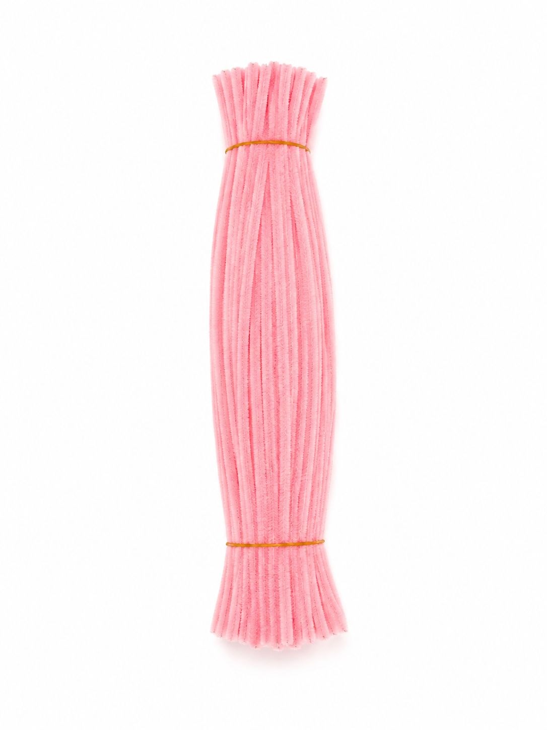 30 cm Pembe Şönil - Tüylü Hobi Teli (100'lü Paket)