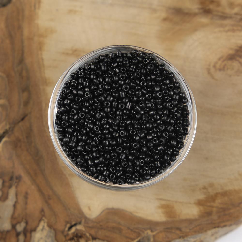 ABC Kum Boncuk Siyah 3 mm 500 Gram 8/0 - 49