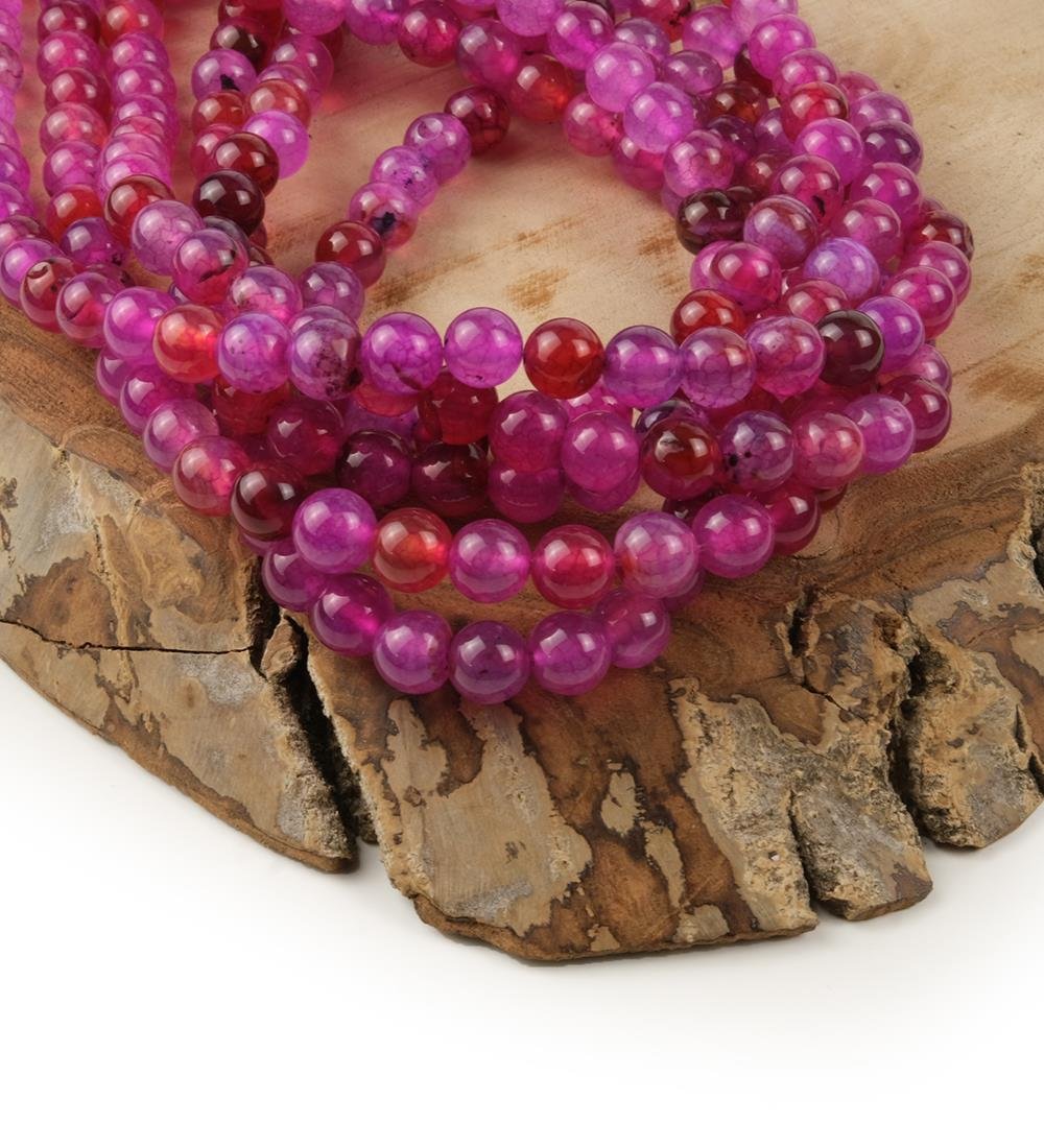 Akik Taşı Doğal Taş Dizisi 8 mm Model-24