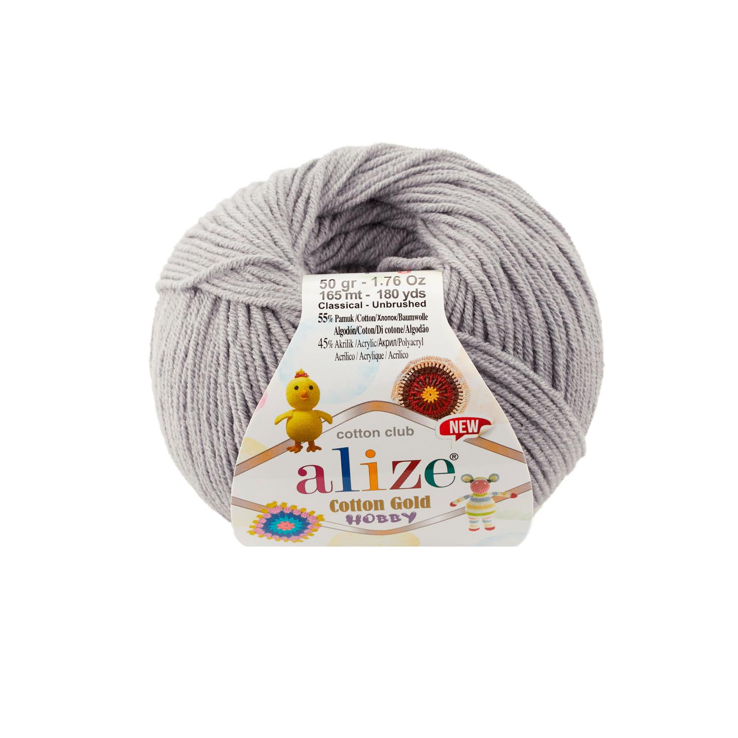Alize Cotton Gold Hobby New Gri Melanj-21
