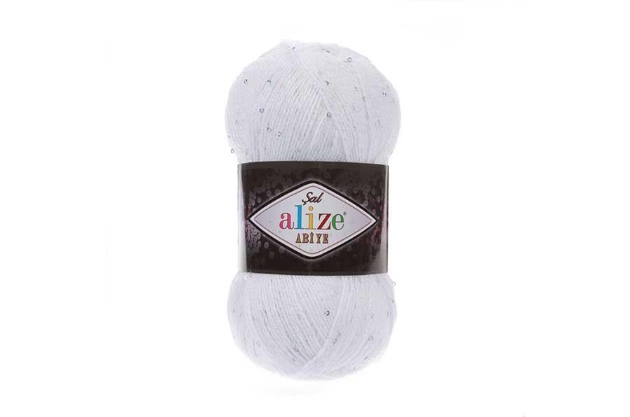 Alize Şal Abiye Beyaz-55