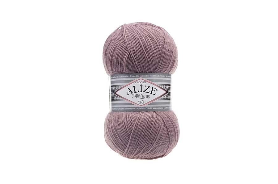 Alize Superlana Tığ Gül Grisi-142